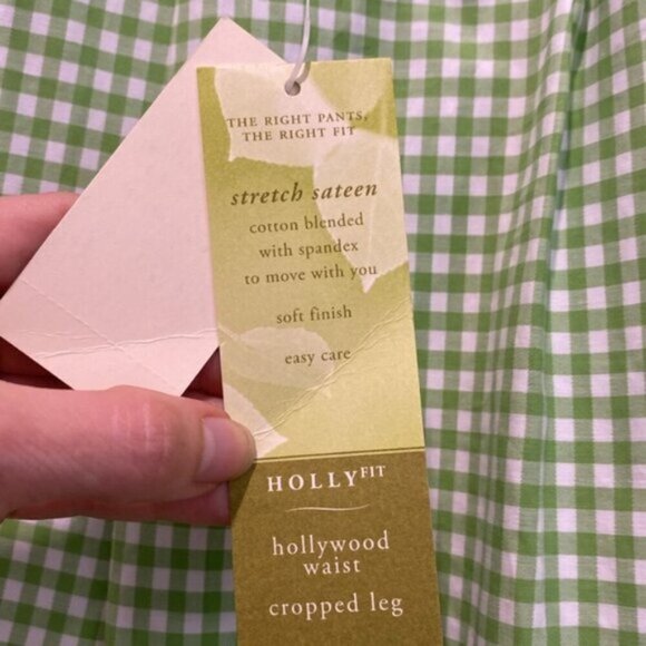 Coldwater Creek Green Plaid Pull-up Pants Size 20W - Picture 13 of 15